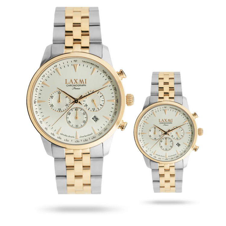 ست ساعت مچی عقربه ای زنانه و مردانه لاکسمی مدل 4-8563 Laxmi
