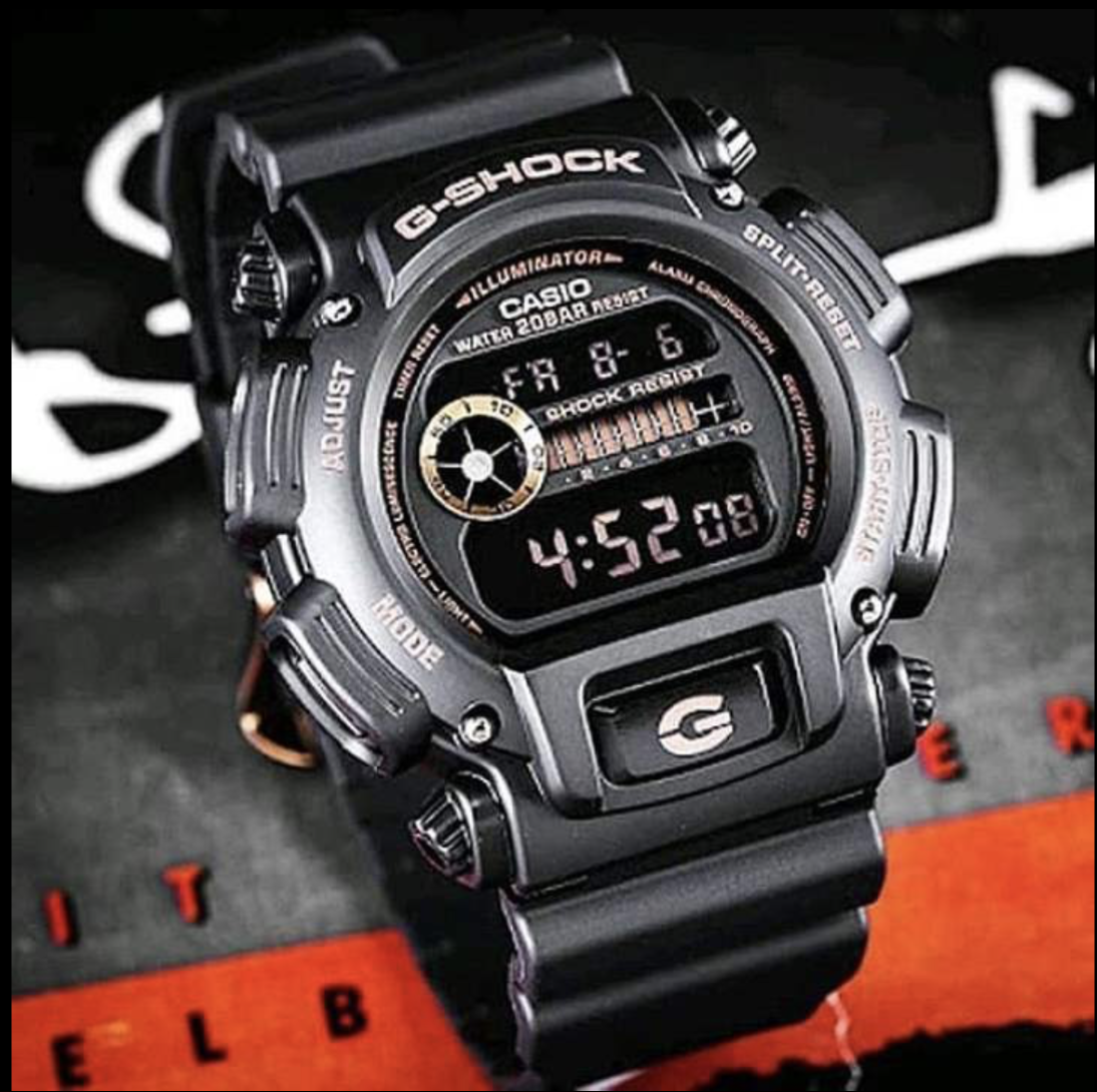 نمای بند رزین ساعت G-SHOCK کاسیو DW-9052GBX-1A4