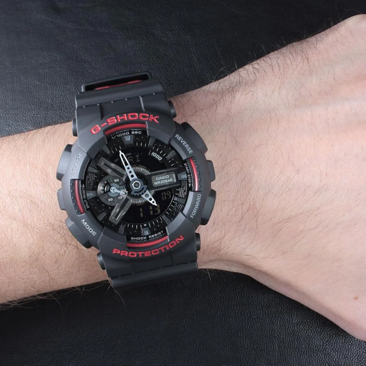 ساعت مچی عقربه ای مردانه کاسیو جی شاک مدل GA-110HR-1a