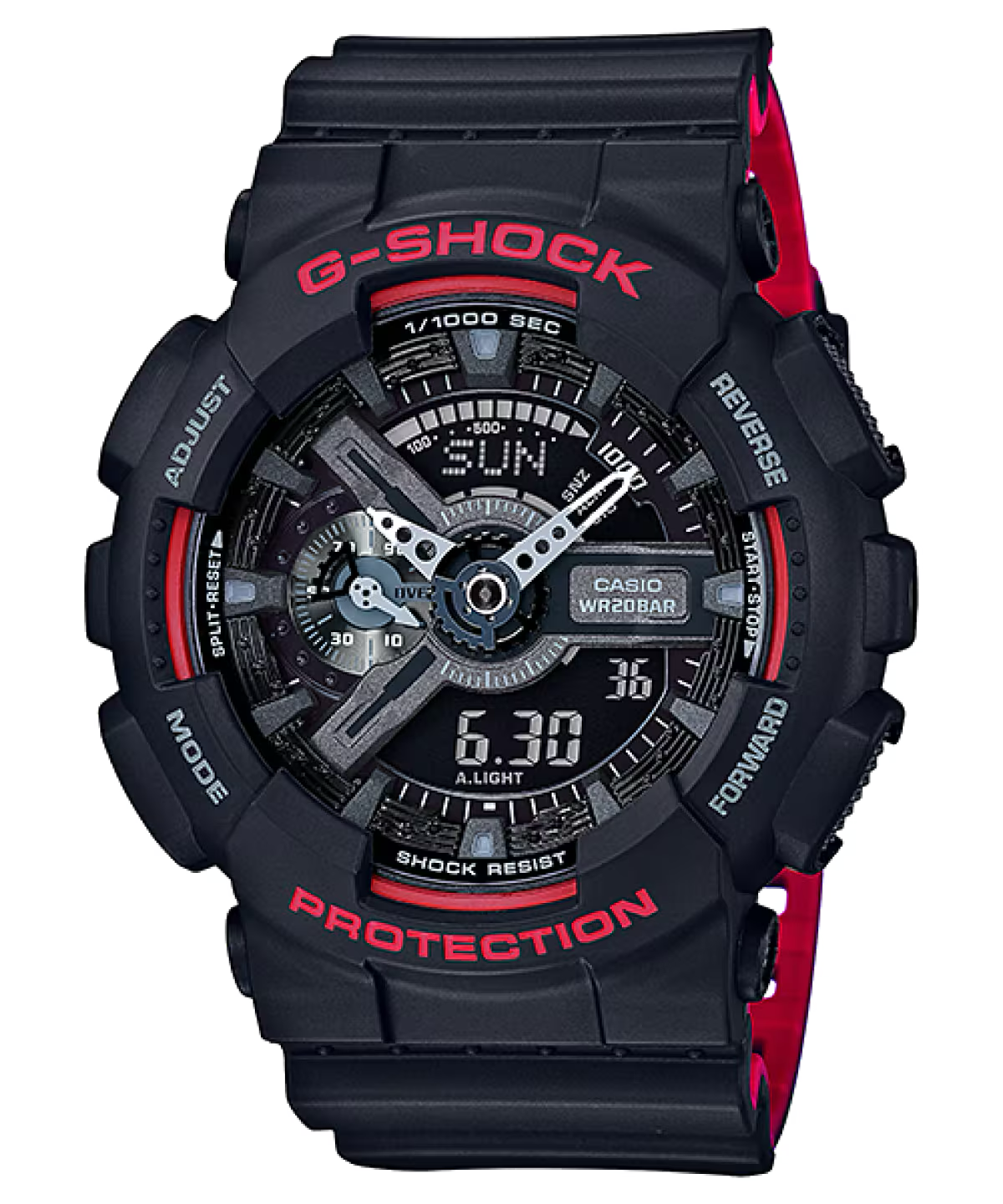 ساعت مچی عقربه ای مردانه کاسیو جی شاک مدل GA-110HR-1a