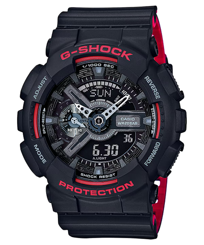 ساعت مچی عقربه ای مردانه کاسیو جی شاک مدل GA-110HR-1a