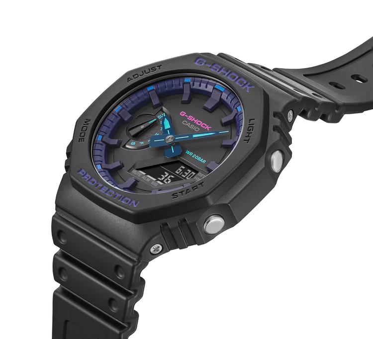 ساعت مچی عقربهای کوارتز مردانه کاسیو مدل ga-2100vb-1a
