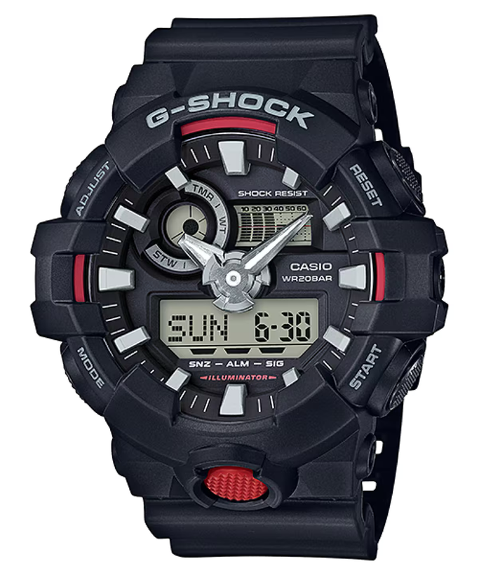 ساعت مچی عقربه ای مردانه کاسیو جی شاک مدل ga-700-1a