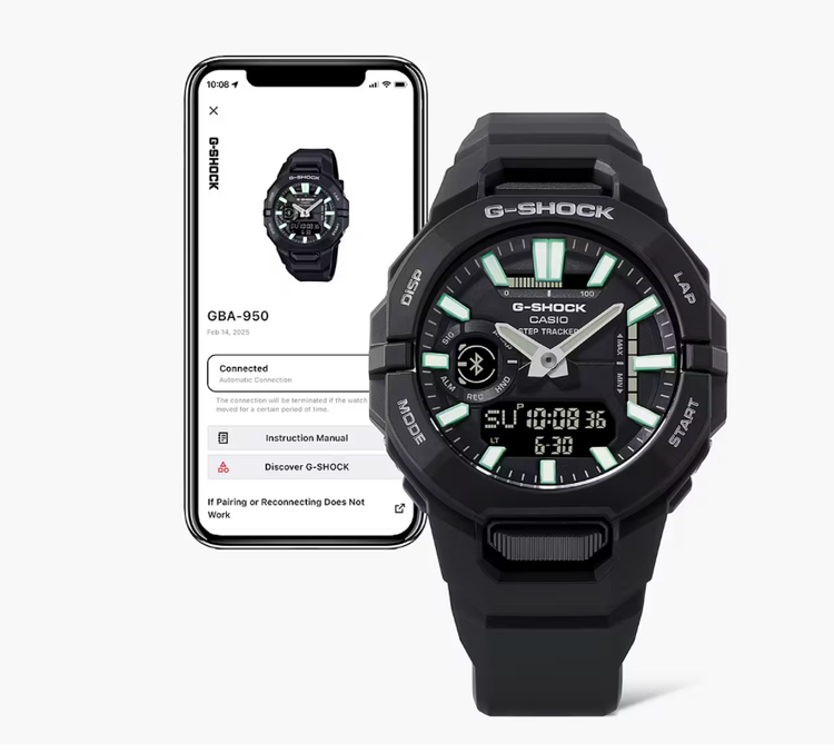 ساعت مچی عقربهای کوارتز کاسیو جی شاک مدل G-Shock GBA-950-۱ADR